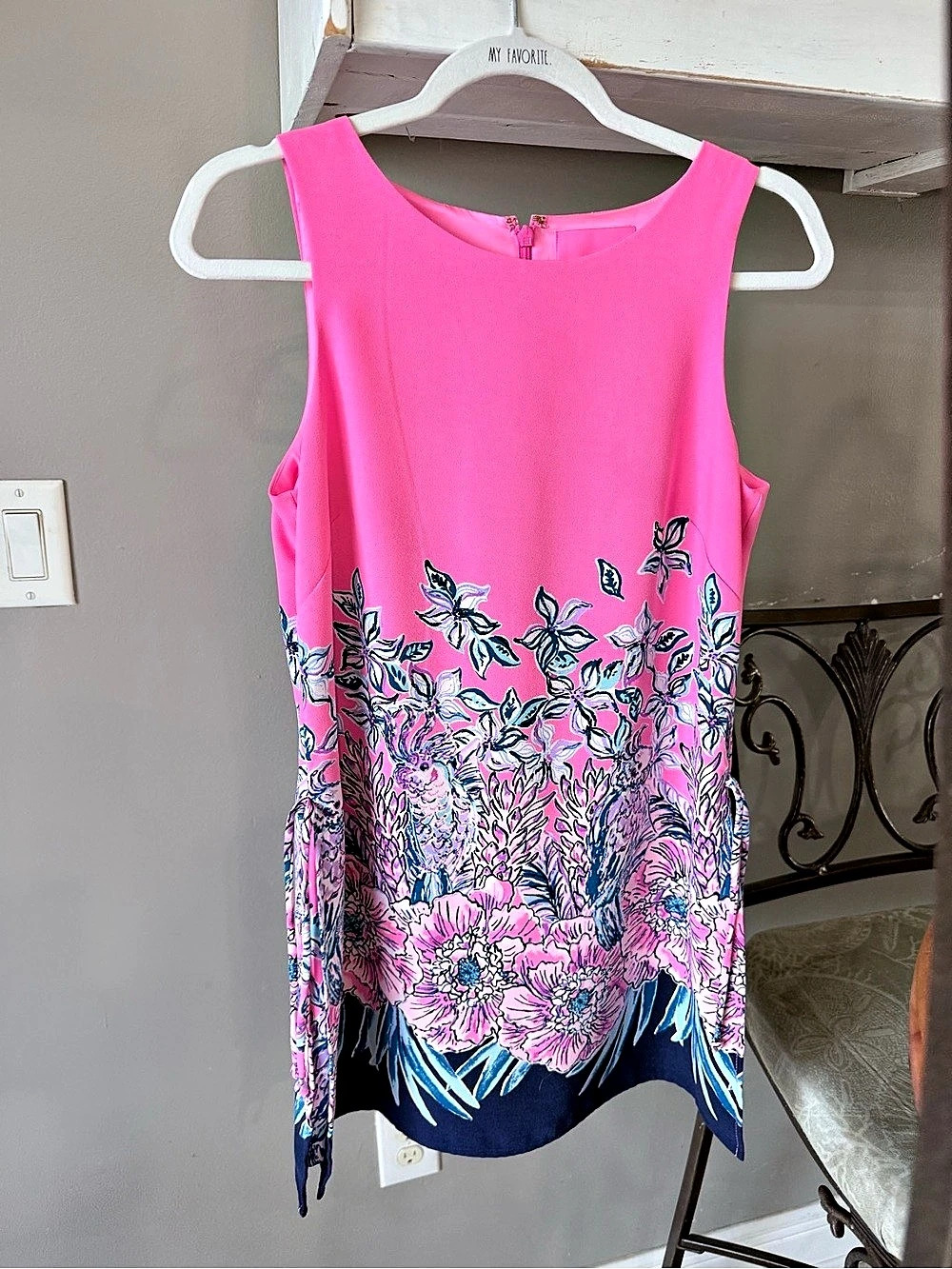 Lilly Pulitzer Donna Romper 2 in Pink Tropics Lucky Lady